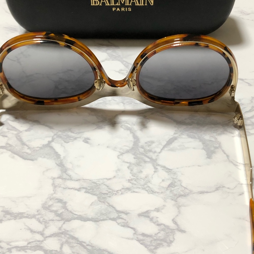 Balmain Sunglasses Plastic Gradient Tortoiseshell - image 6